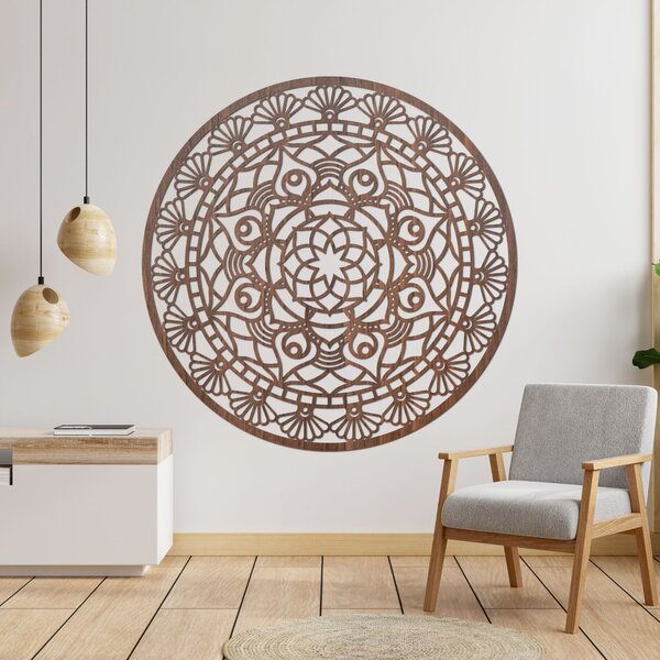 SENTOP | Dřevěná mandala harmonie – Elegantní dekorace na zeď I SENTOP HDF0176