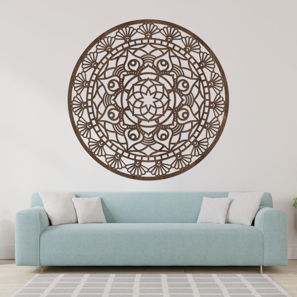 SENTOP | Dřevěná mandala harmonie – Elegantní dekorace na zeď I SENTOP HDF0176