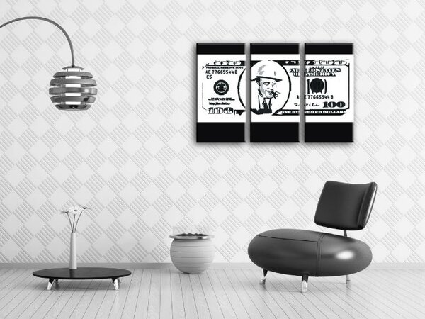 Ručně malovaný obraz POP Art AL CAPONE 3 díly
