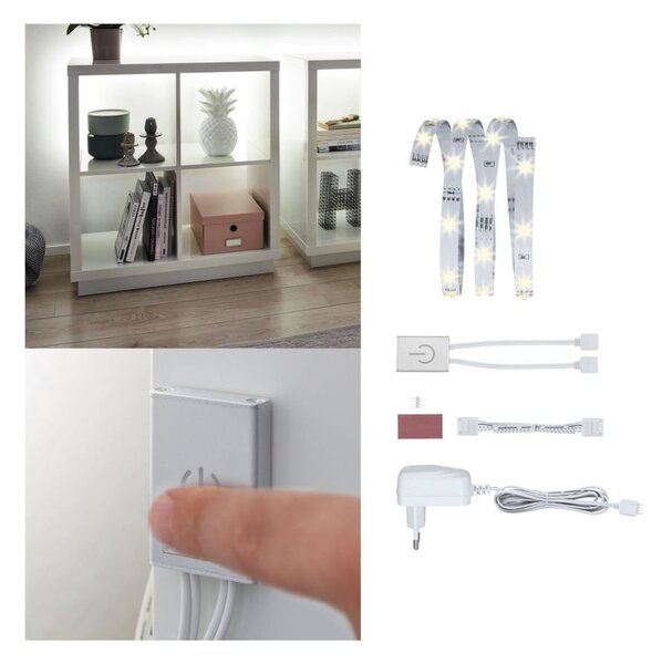 P 70954 YourLED ECO Stripe Comfort sada 1 m dotykový spínač teplá bílá 2,4W 12V - PAULMANN
