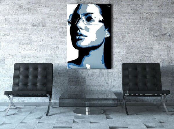 Ručně malovaný obraz POP Art Angelina Jolie 1 kus
