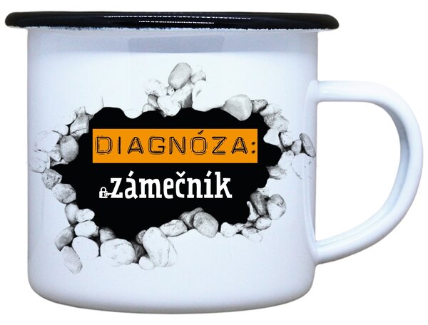 Plecháček s potiskem diagnóza zámečník Objem: 330 ml