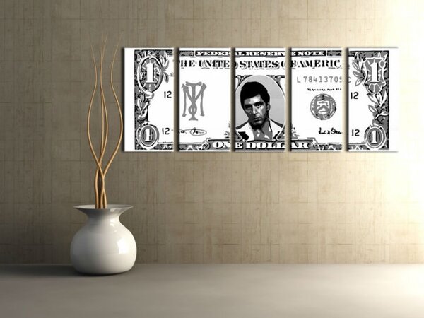 Ručně malovaný obraz POP Art AL PACINO 5dílný al3