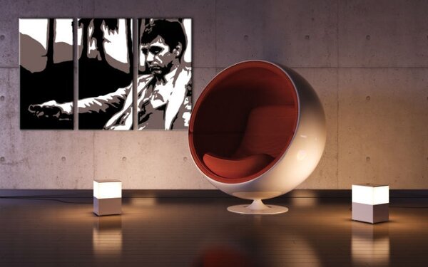 Ručně malovaný obraz POP Art AL PACINO 3 díly al24