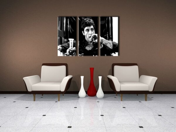 Ručně malovaný obraz POP Art AL PACINO 3 díly al22