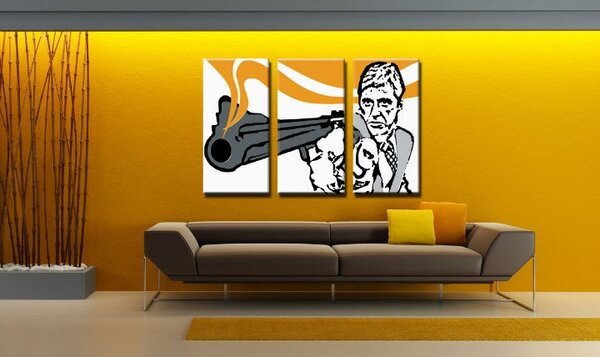 Ručně malovaný obraz POP Art AL PACINO 3 díly al7