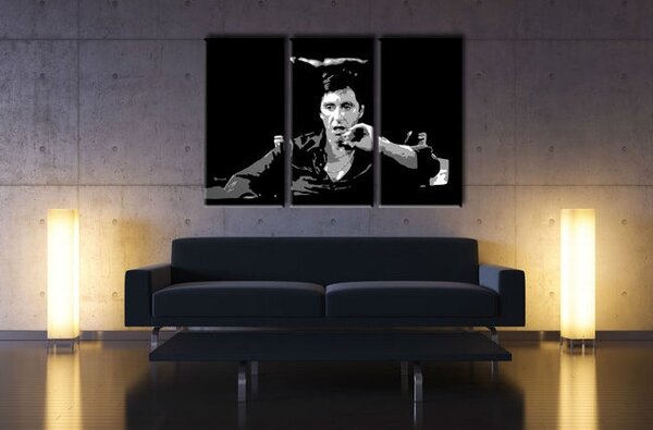 Ručně malovaný obraz POP Art AL PACINO 3 díly al16