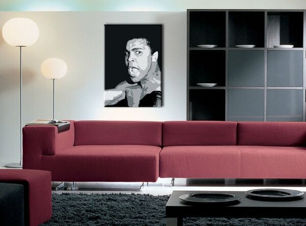 Ručně malovaný obraz POP Art Muhamad Ali 1 kus ali