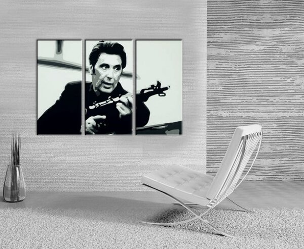 Ručně malovaný obraz POP Art AL PACINO 3 díly al4