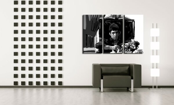 Ručně malovaný obraz POP Art AL PACINO 3 díly al18