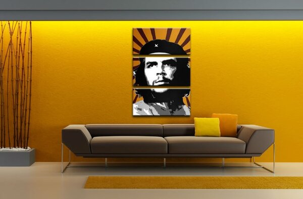 Ručně malovaný obraz POP Art Che Guevara 3 dílný