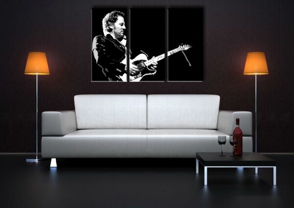 Ručně malovaný obraz POP Art Bruce Springsteen 3 dílná bs