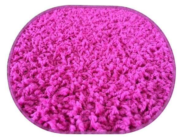 Vopi koberce Kusový koberec Color shaggy růžový ovál - 50x80 cm