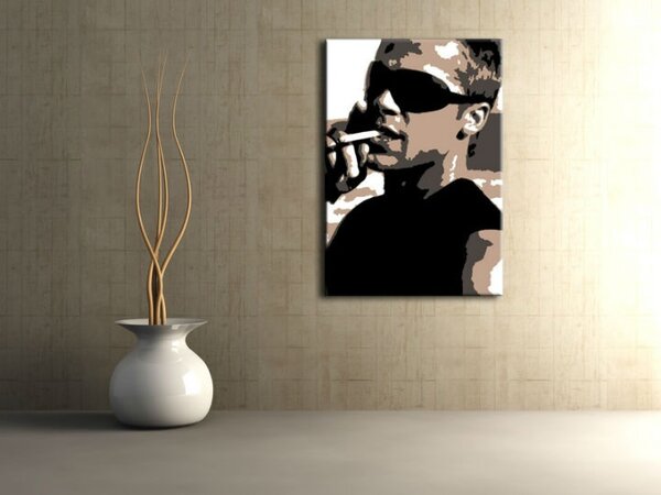 Ručně malovaný obraz POP Art Brad Pitt 1 kus bp