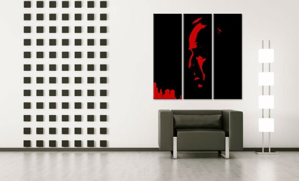 Ručně malovaný obraz POP Art Marlon Brando 3 kusy bez kosti