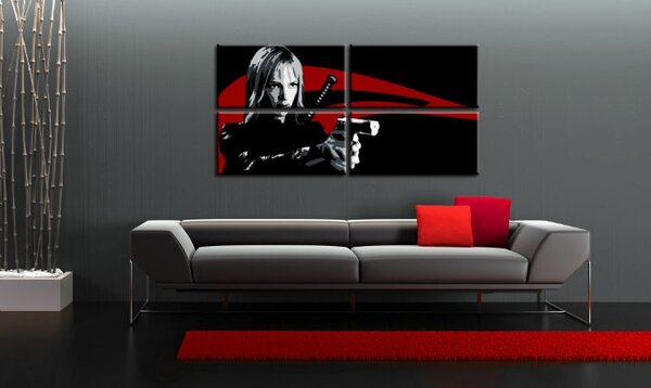 Ručně malovaný obraz POP Art Kill Bill 4 díly kb