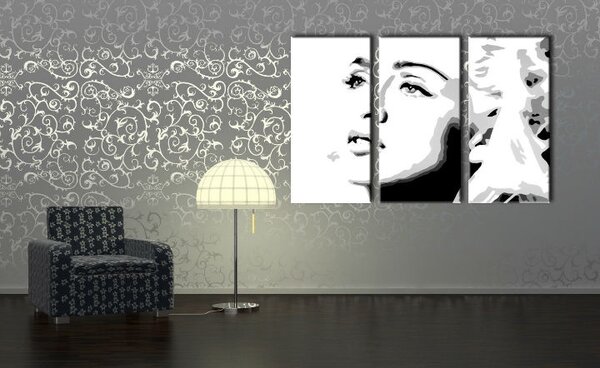 Ručně malovaný obraz Madonna ze 3 kusů, POP Art, MA4