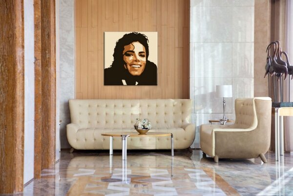 Ručně malovaný obraz POP Art Michael Jackson 1 kus mj6