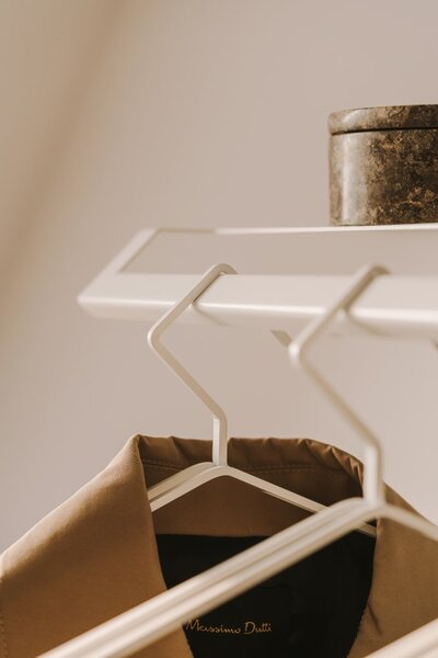 Kovové designové ramínko Gent - sada 3 ks Bílá