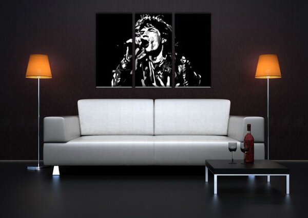 Ručně malovaný obraz POP Art Mick Jagger 3 kusy mick