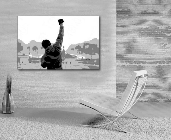 Ručně malovaný obraz POP Art ROCKY 1 kus rocky