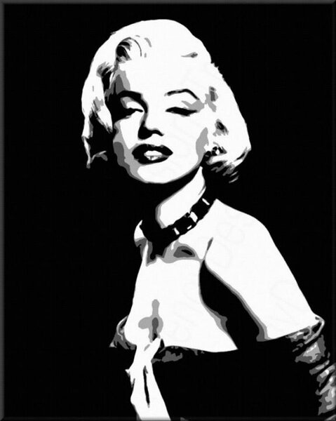Ručně malovaný obraz POP Art Marilyn MONROE 1 kus mon5
