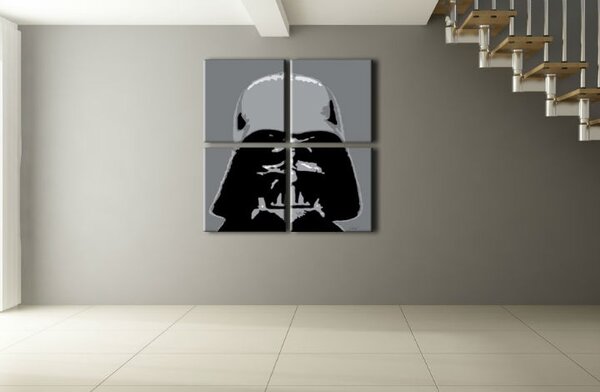 Ručně malovaný obraz POP Art STAR WARS 4 dílný