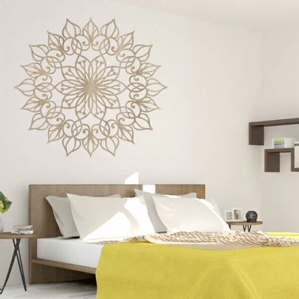 Dřevěná nástěnná dekorace Mandala Lotus | QUASAR: HDF - Javor 20 cm 4394-113018 HDF0247