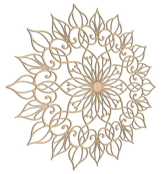 Dřevěná nástěnná dekorace Mandala Lotus | QUASAR: HDF - Javor 20 cm 4394-113018 HDF0247