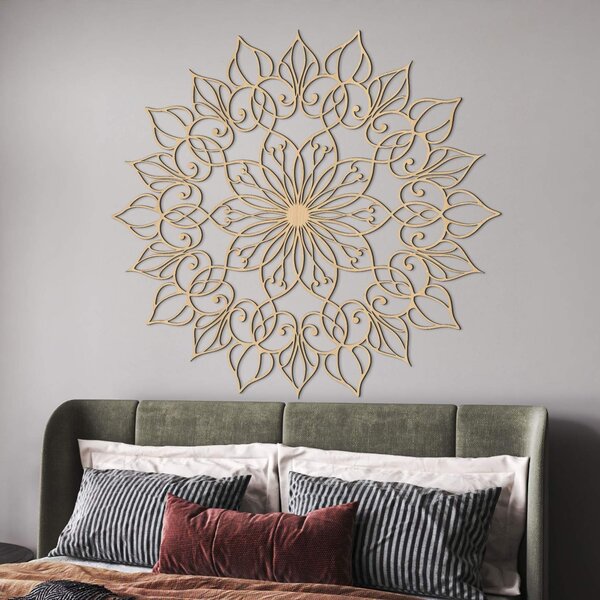Dřevěná nástěnná dekorace Mandala Lotus | QUASAR: HDF - Javor 20 cm 4394-113018 HDF0247