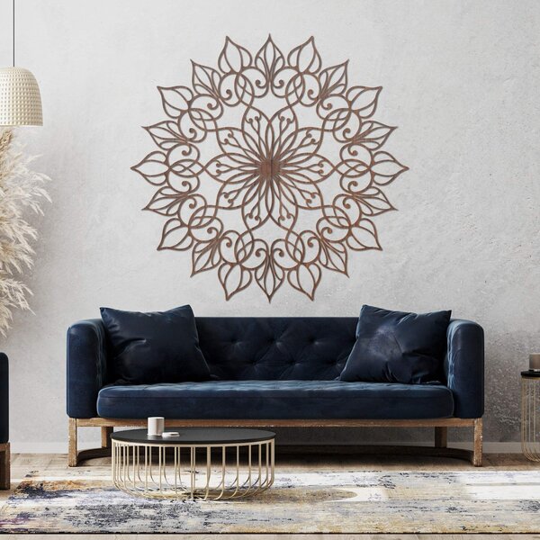 Dřevěná nástěnná dekorace Mandala Lotus | QUASAR: HDF - Javor 20 cm 4394-113018 HDF0247
