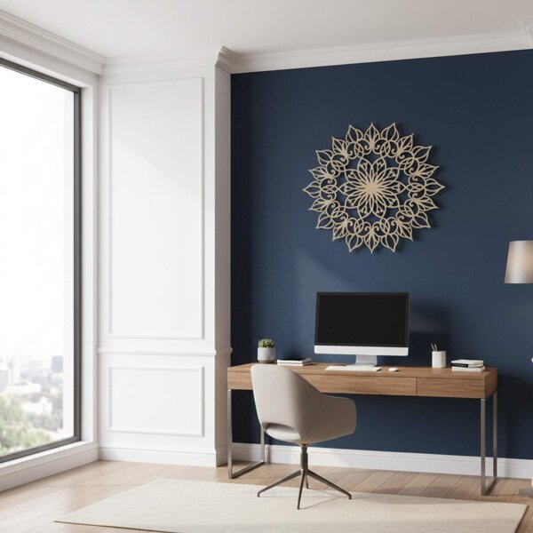 Dřevěná nástěnná dekorace Mandala Lotus | QUASAR: HDF - Javor 20 cm 4394-113018 HDF0247