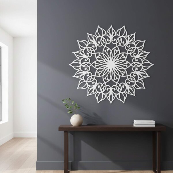 Dřevěná nástěnná dekorace Mandala Lotus | QUASAR: HDF - Javor 20 cm 4394-113018 HDF0247