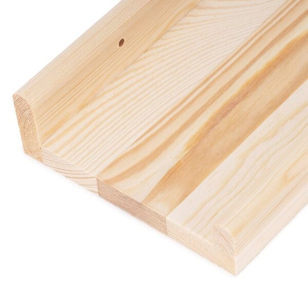 Police na zeď 90x15 cm 2ks SPRINGOS WF0021 přírodní