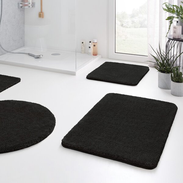 Kleine Wolke Relax koupelnová podložka 55x55 cm pod WC černá 5405926129