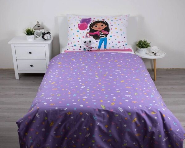 Jerry Fabrics Povlečení Gábinin kouzelný domek Confetti 140x200, 70x90 cm