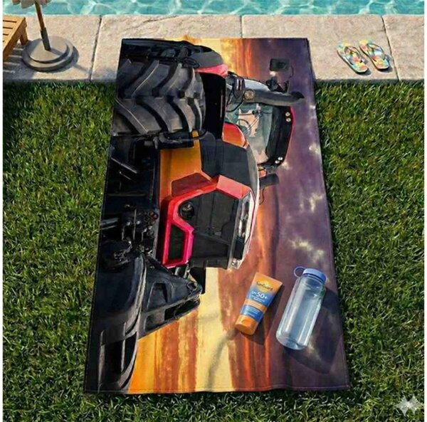 Carbotex Osuška Super traktor 70x140 cm