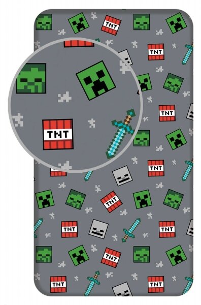 Jerry Fabrics Prostěradlo Minecraft We Got This 90x200x25 cm