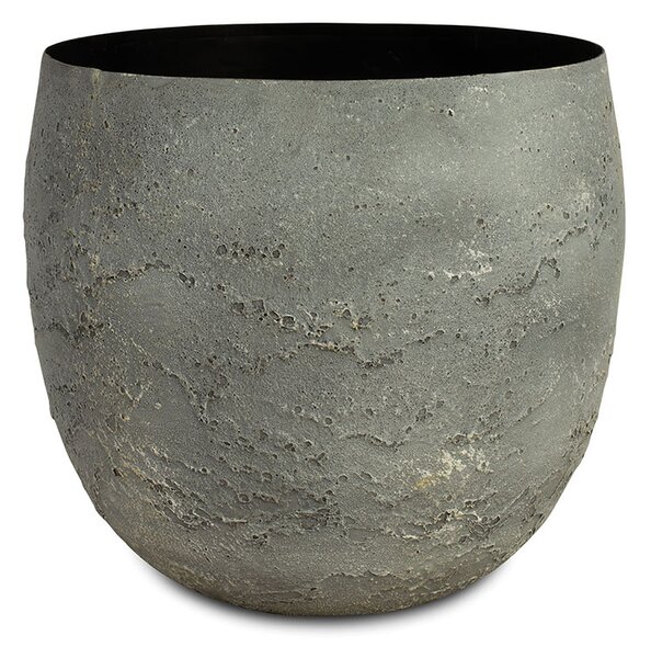 Polystone Ego Giant květináč Grey Rozměry: Průměr 33 cm, Výška 30 cm