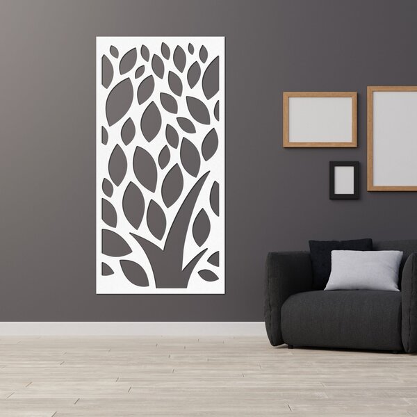 Dřevěný nástěnný obraz s listy - LALI: HDF - Javor 80 x 40 cm 4411-85440 HDF0288
