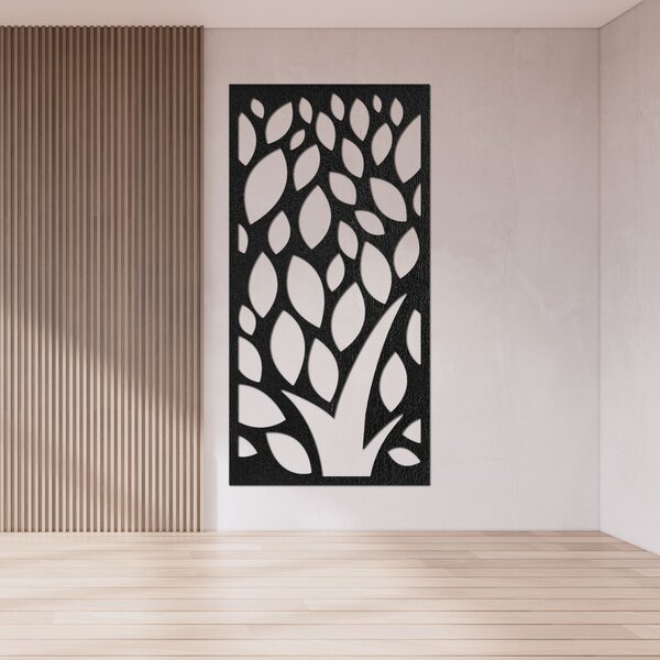 Dřevěný nástěnný obraz s listy - LALI: HDF - Javor 80 x 40 cm 4411-85440 HDF0288