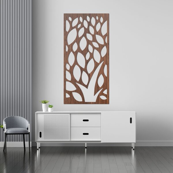 Dřevěný nástěnný obraz s listy - LALI: HDF - Javor 80 x 40 cm 4411-85440 HDF0288