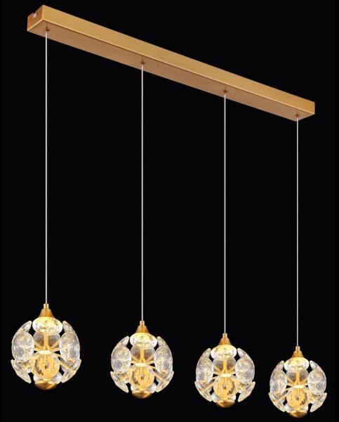 Globo 16047-4H - LED Lustr na lanku VIRINA LED/32W/230V 3000K zlatá