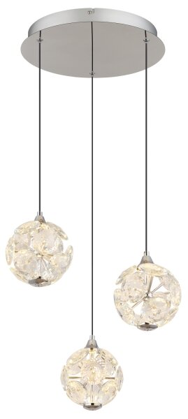Globo 16047-3HC - LED Lustr na lanku VIRINA LED/24W/230V