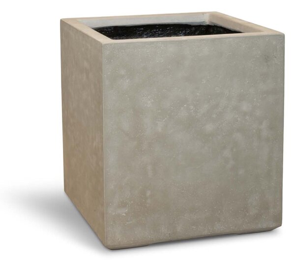Roccastone přepážkový květináč, krychle, antracit/přírodní beton Barva květináče: Přírodní beton, Rozměry: Délka, Šířka, Výška 40x40x44 cm