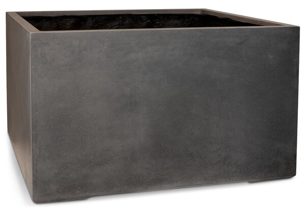 Roccastone přepážkový květináč, krychle, antracit/přírodní beton Barva květináče: Antracit, Rozměry: Délka, Šířka, Výška 100x100x60 cm
