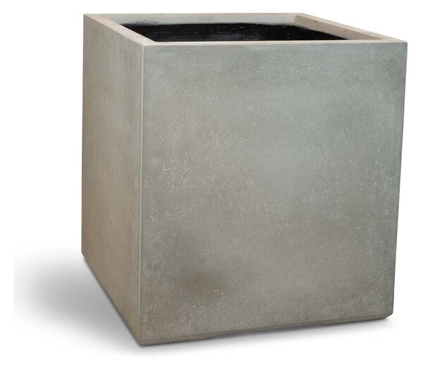 Roccastone přepážkový květináč, krychle, antracit/přírodní beton Barva květináče: Přírodní beton, Rozměry: Délka, Šířka, Výška 60x60x64 cm