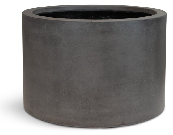 Roccastone Cylinder podlahový květináč, Ø 48/60 cm, výška 30/40 cm, přírodní beton/antracit Barva květináče: Antracit, Rozměry: Průměr 60 cm, Výška 40…