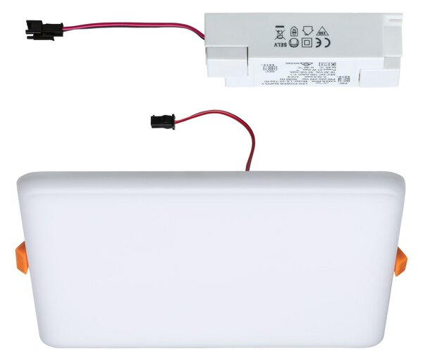 P 92398 LED vestavné svítidlo Veluna VariFit IP44 hranaté 185x185mm 17,5W 4.000K satén - PAULMANN