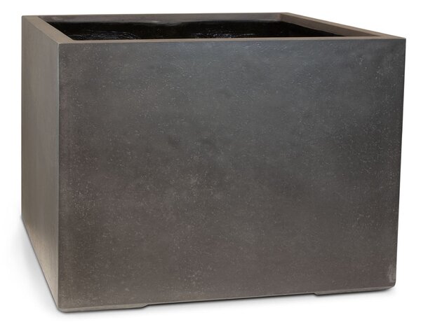 Roccastone přepážkový květináč, krychle, antracit/přírodní beton Barva květináče: Antracit, Rozměry: Délka, Šířka, Výška 80x80x60 cm